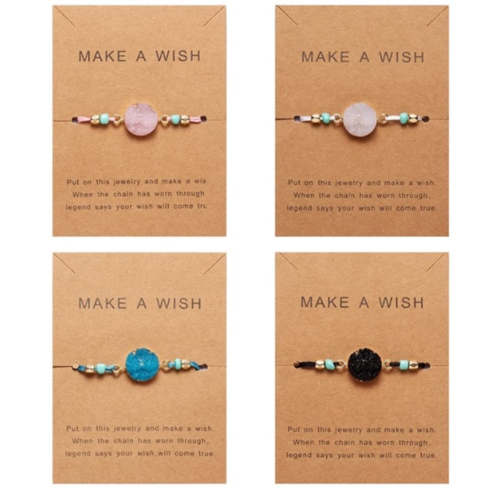 1 Druzy Gemstone Bracelet w/Wish Gift Card